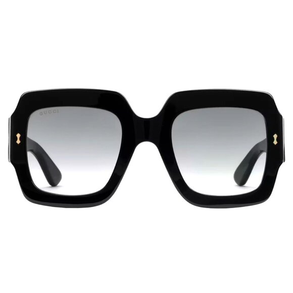 NEW GUCCI WOMEN BLACK SQUARE SUNGLASSES GUCCI - Picture 2 of 3